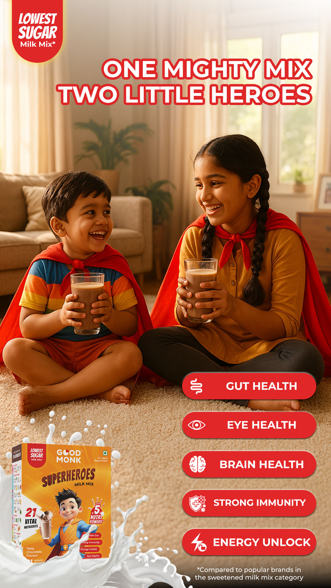 Good Monk Nutrition Facebook ad