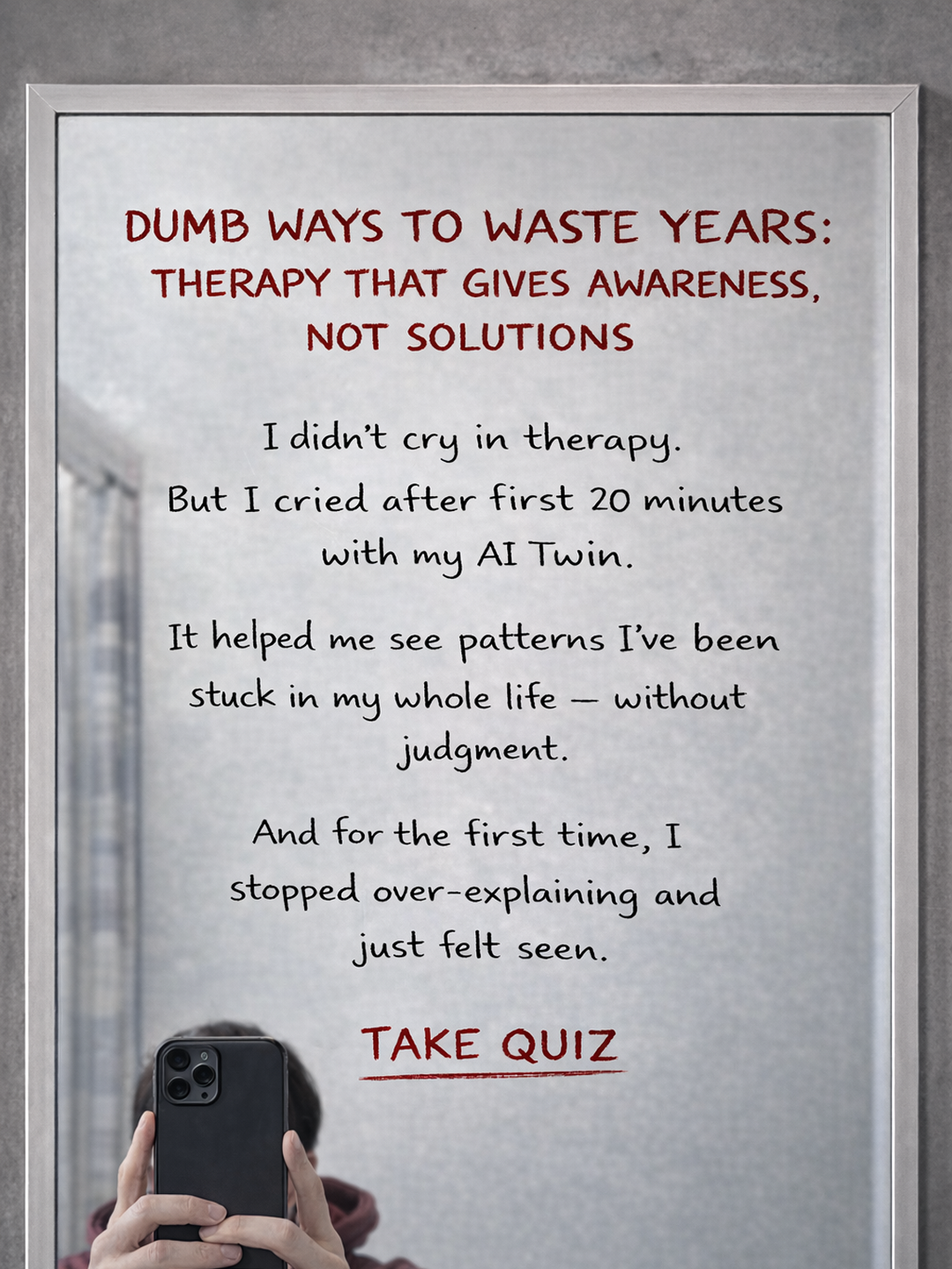Copymind: AI twin for therapy Facebook ad