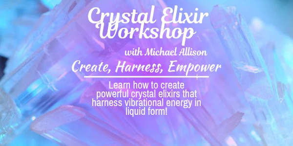 Crimson Commuter Facebook ad: Crystal Elixir Creation Workshop