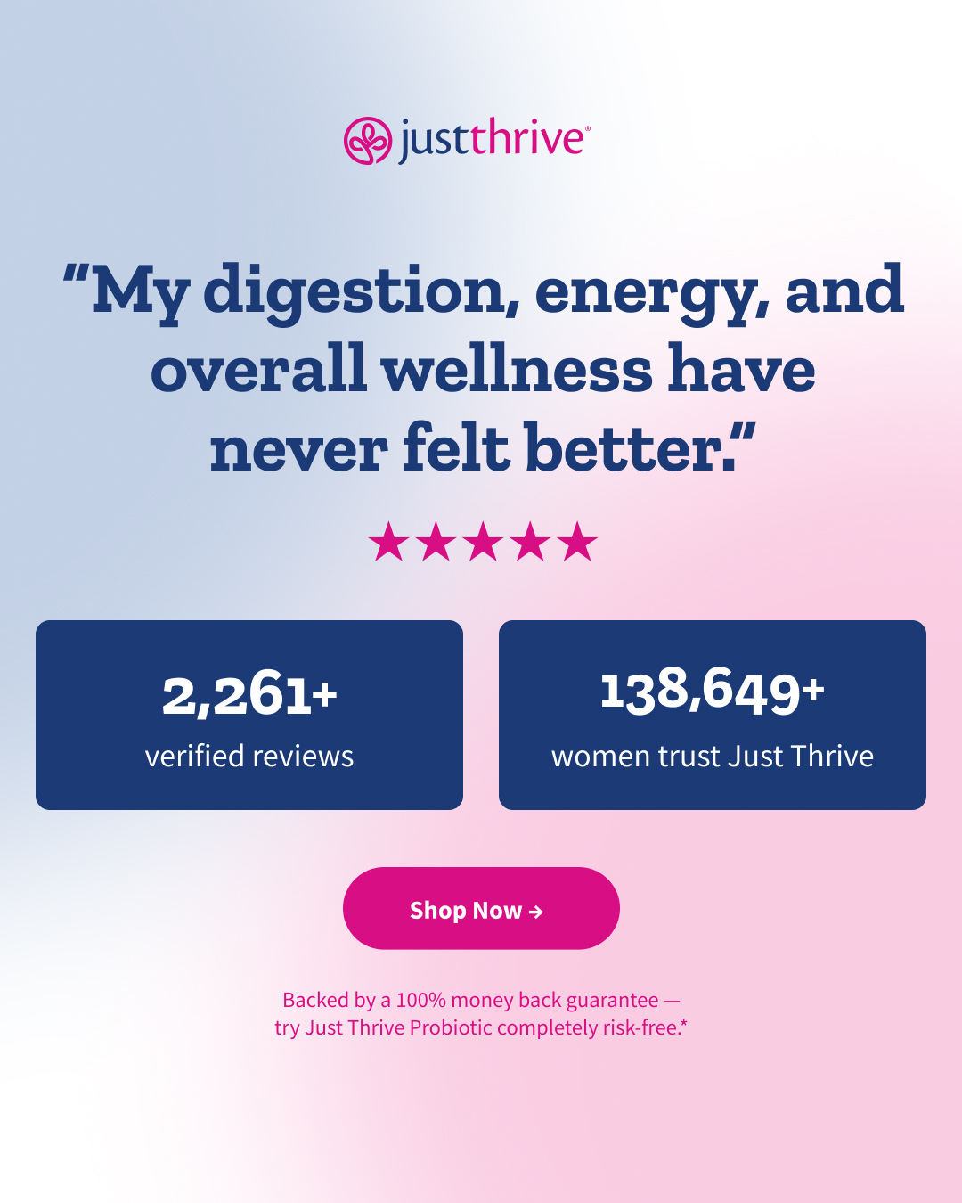 Just Thrive Facebook ad