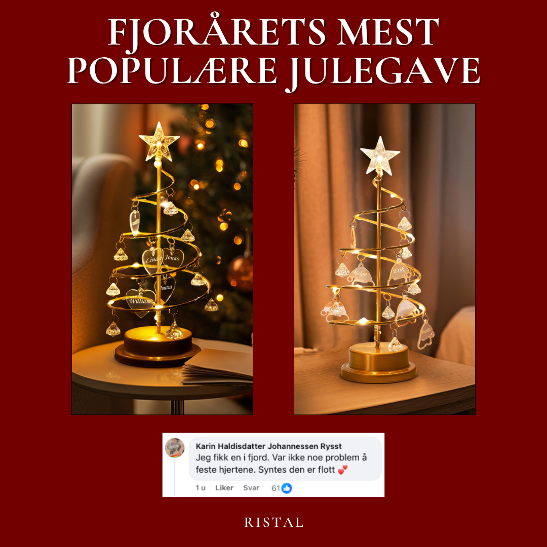 Ristal Facebook ad: Vakkert Personlig Juletre