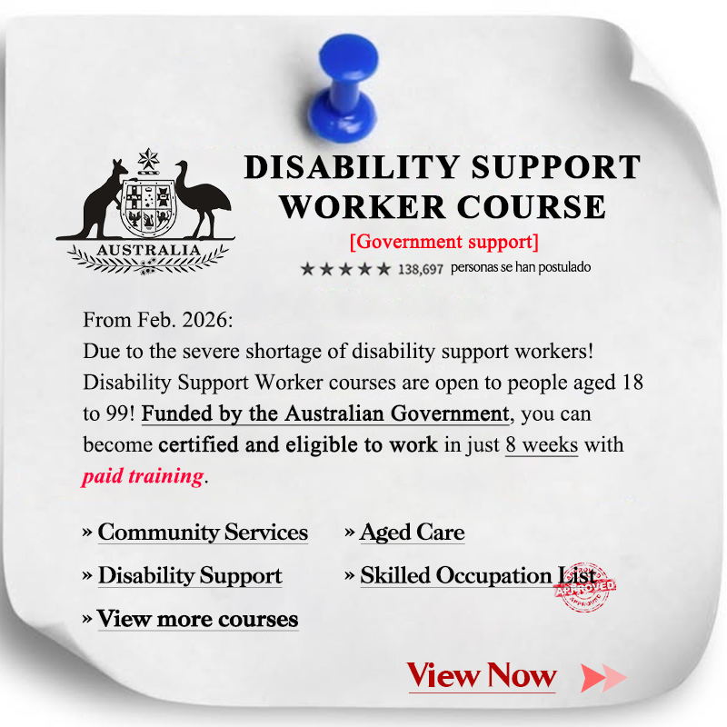 Universal-assistant Facebook ad: Disability Support Worker courses