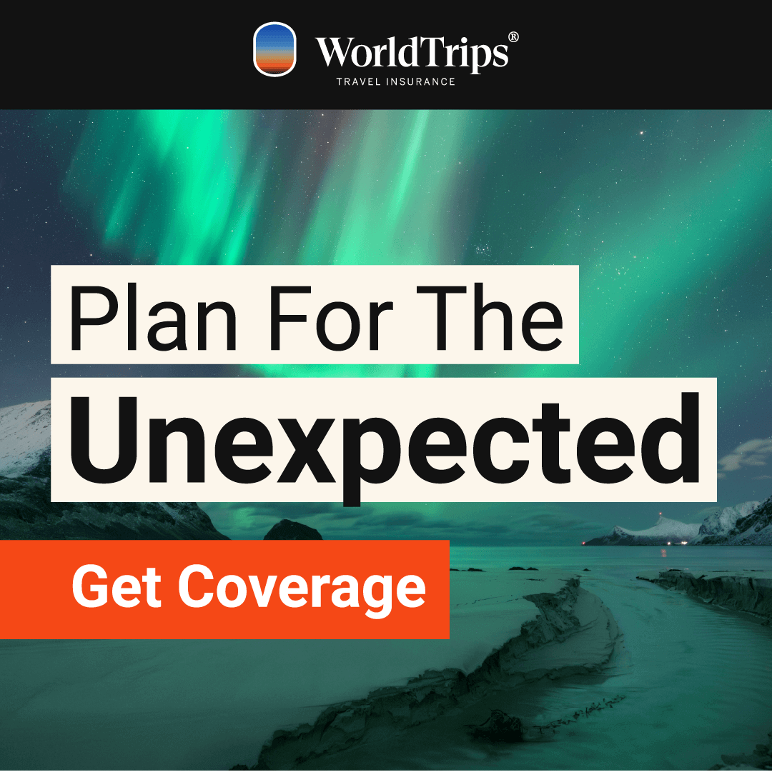 WorldTrips Travel Insurance Facebook ad: Travel Insurance Options