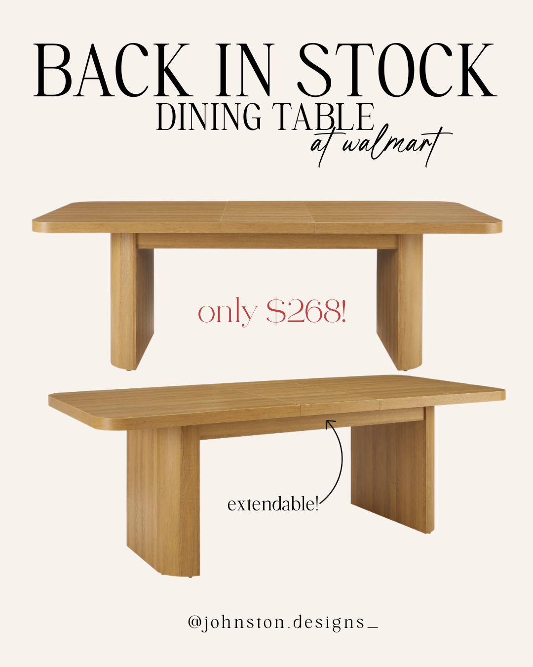 Johnston Designs Facebook ad