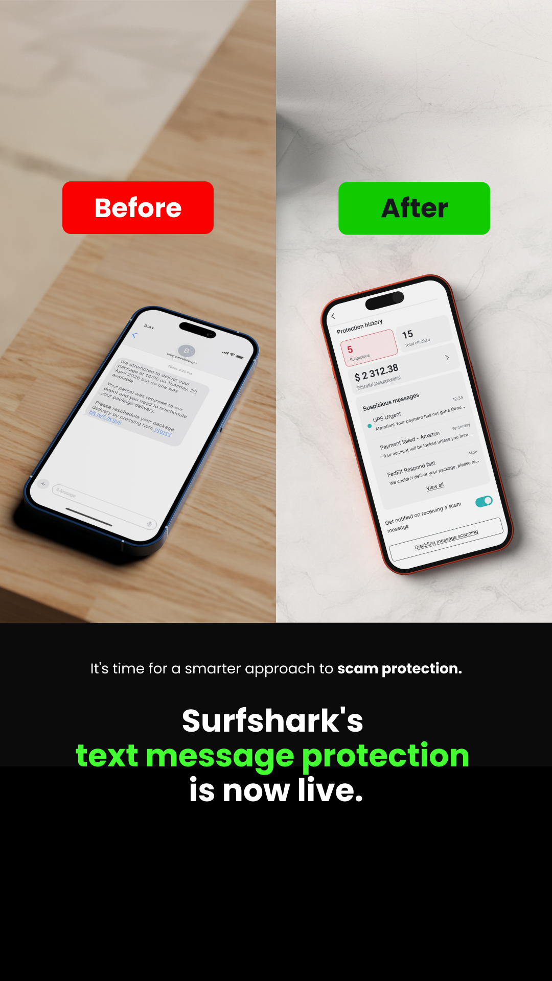 Surfshark Facebook ad