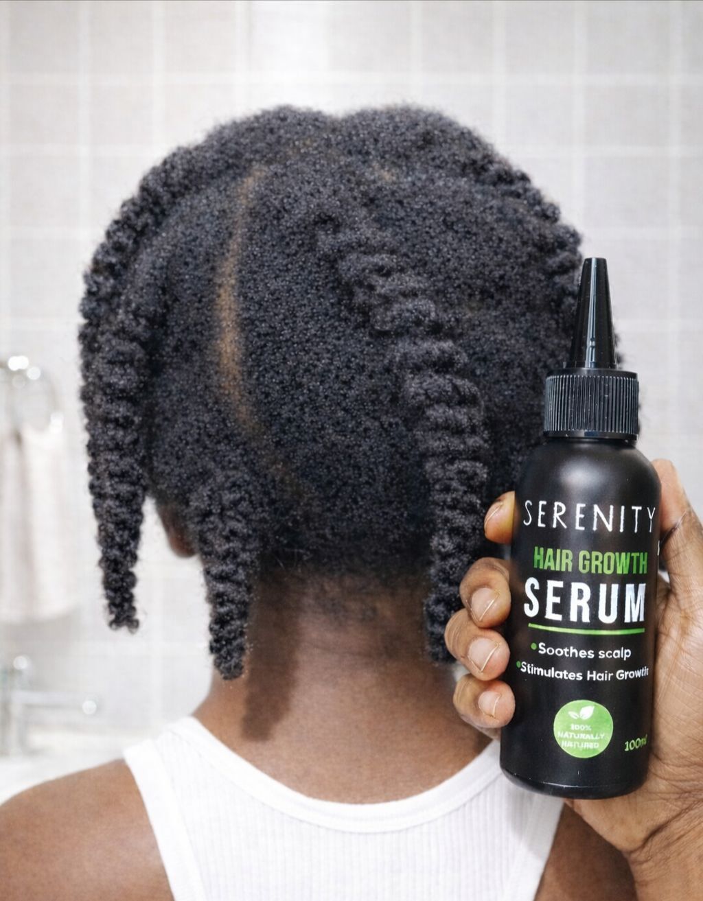 Serenity Hair Care Facebook ad