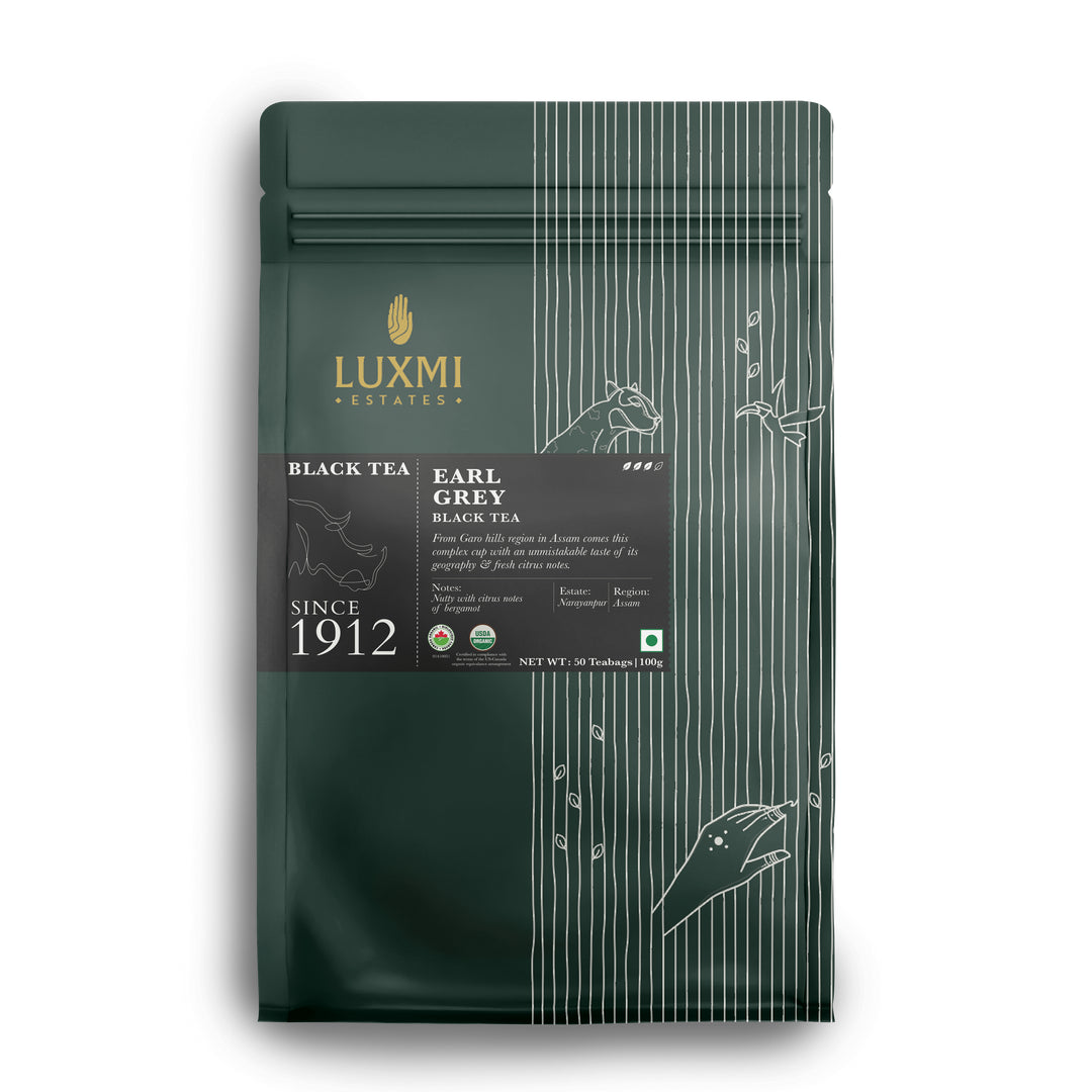 Luxmi Estates Facebook ad: From our estates to your cup.