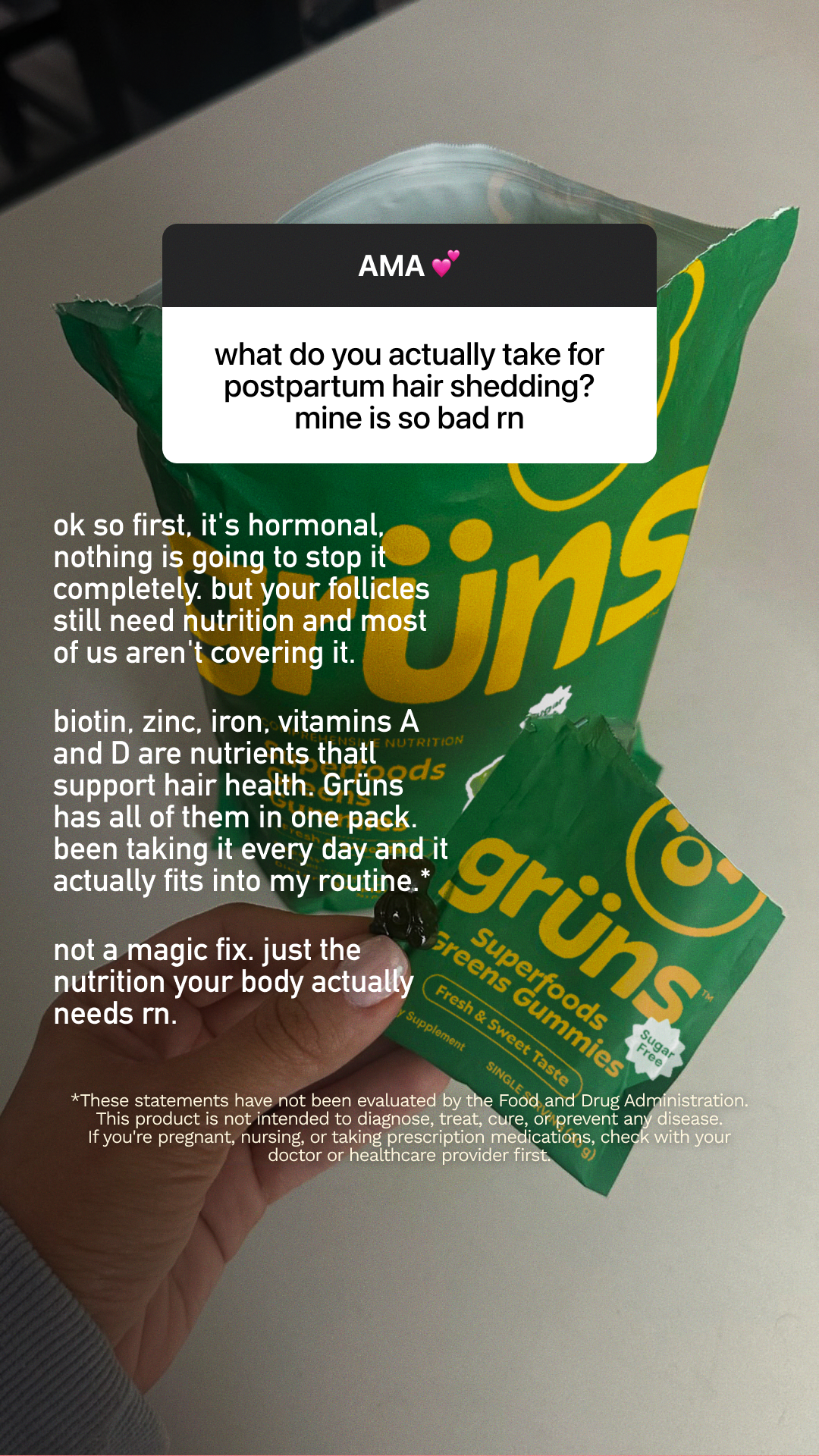 Grüns Facebook ad