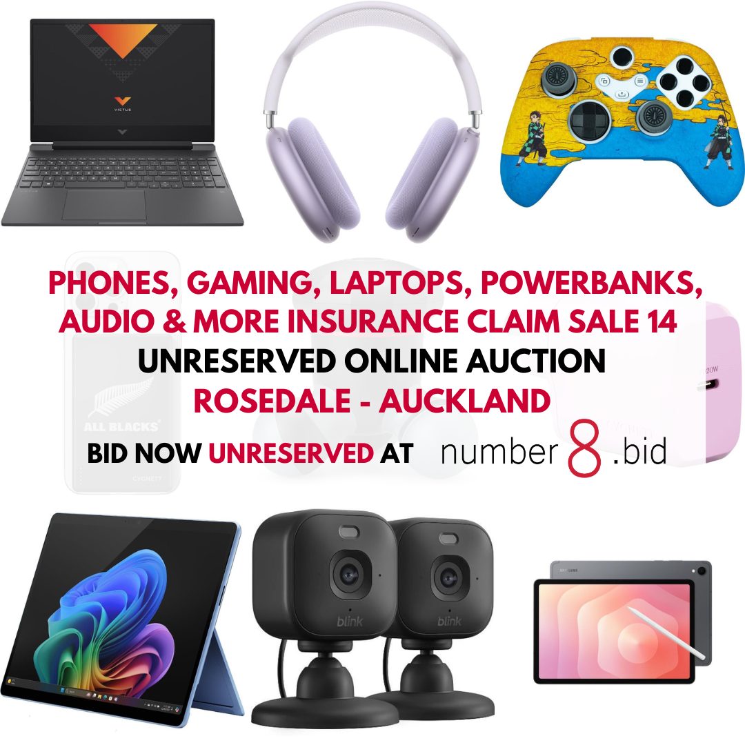 Number 8 Solutions Facebook ad: PHONES, GAMING, LAPTOPS, POWERBANKS, AUDIO & MORE …
