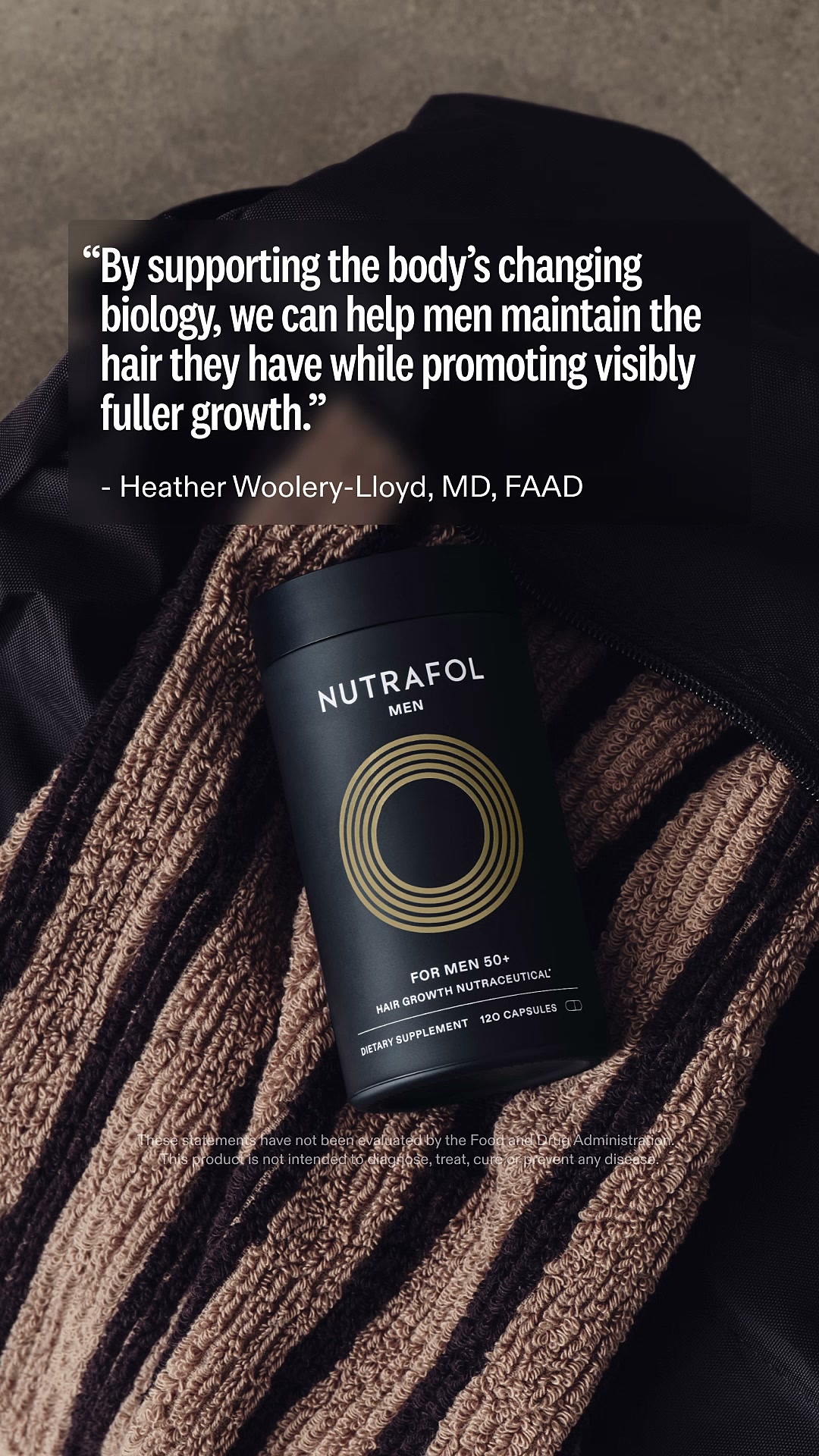 Nutrafol Men Facebook ad from Aug 6, 2026