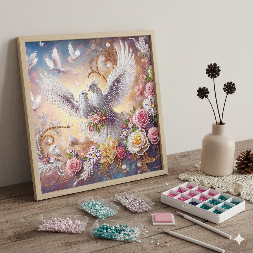 Iwisesales Facebook ad: Diamant painting accessible: 6% off + kit de départ, Déco…