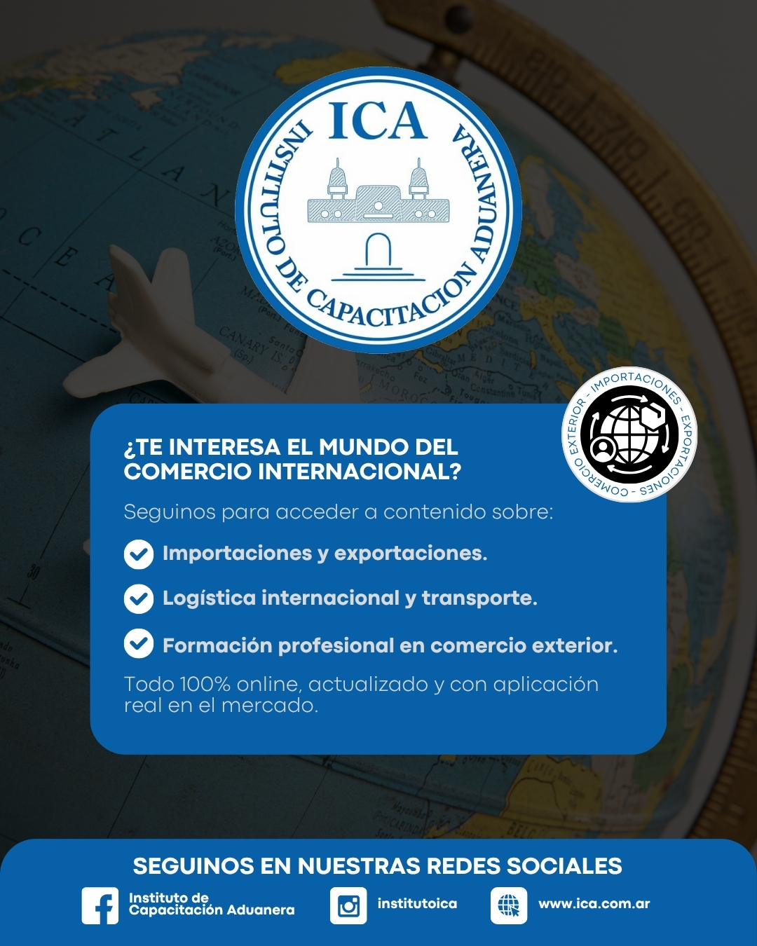Instituto de Capacitación Aduanera Facebook ad from Jul 29, 2025