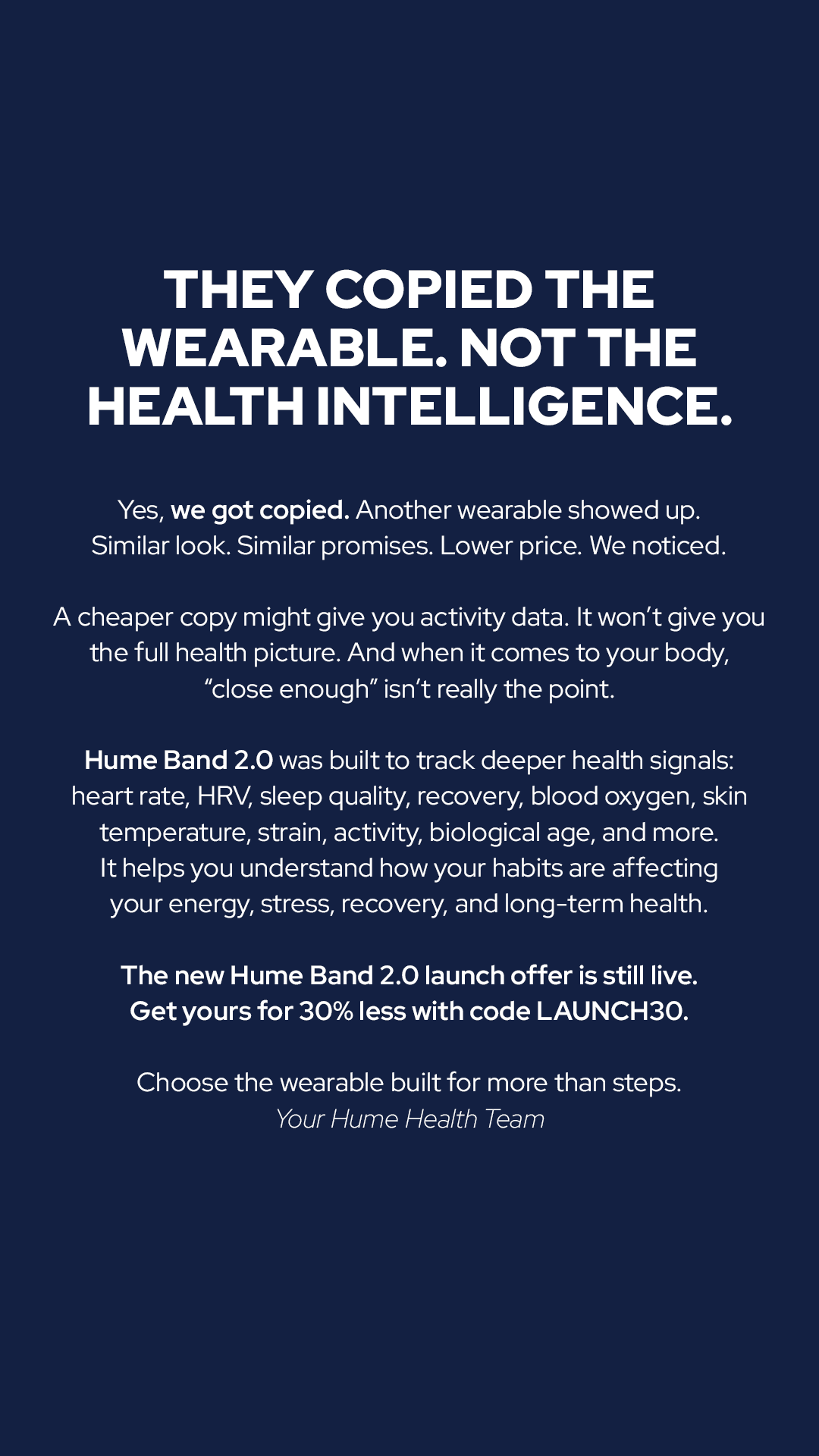 Hume Health Facebook ad