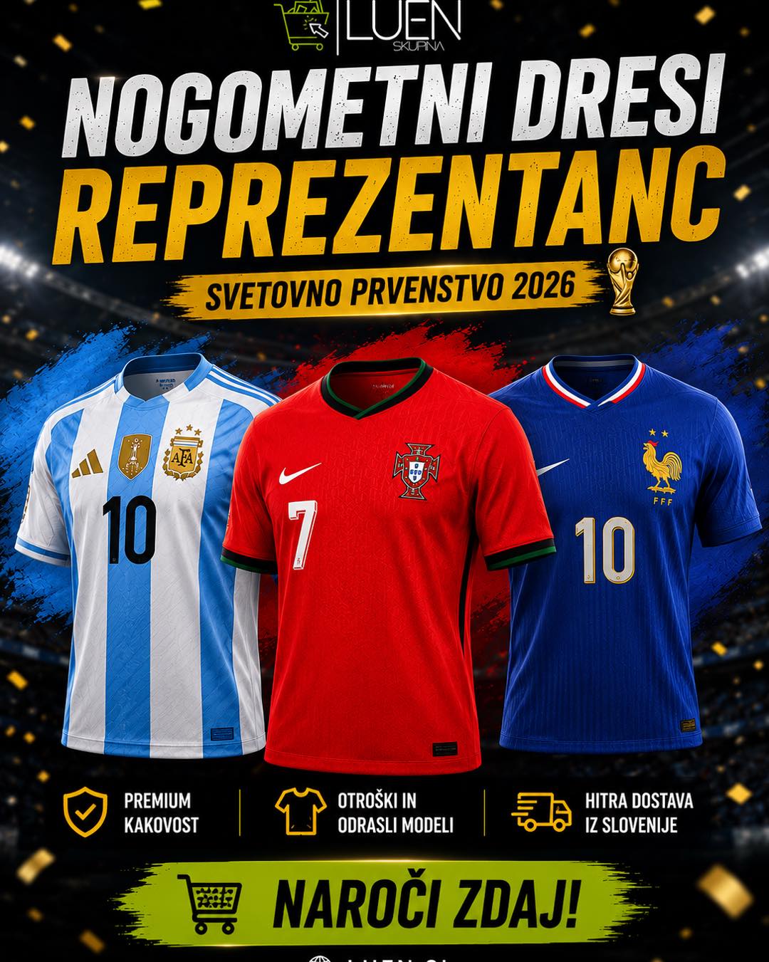 LUEN skupina Facebook ad: Nogometni dresi Archives - LUEN.SI