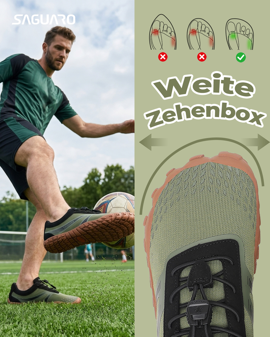 Saguaro De Facebook ad: Barfußschuhe für den ganzen Tag, leicht & natürlich