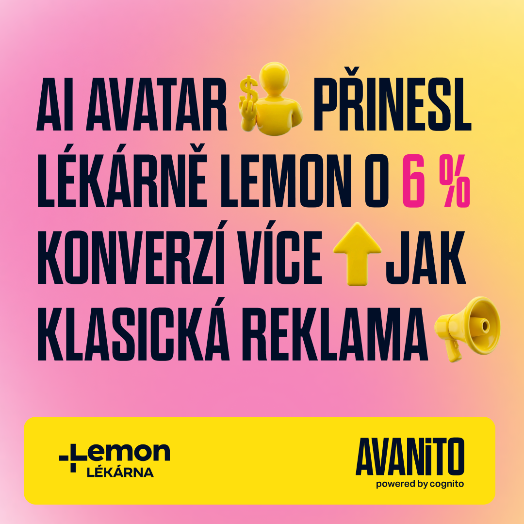 Cognito.cz Facebook ad: AI avataři mají kromě snížení produkčních nákladů přímý…