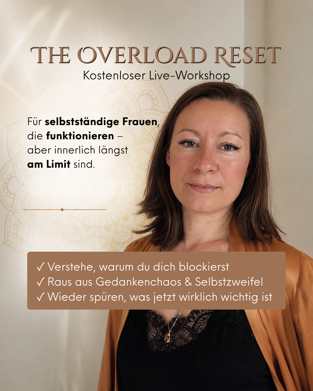 anna.edert Facebook ad: Kostenloser Workshop: Raus aus dem Funktionieren
