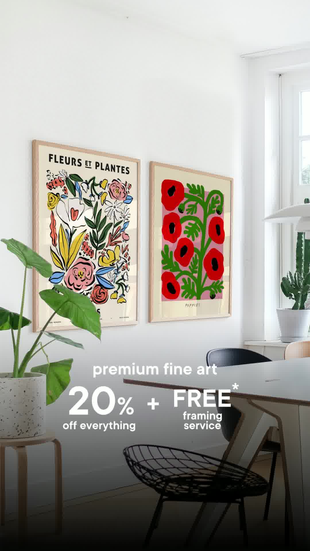 PSTR studio Facebook ad: [Premium Fine Art] - Big Discounts on ART!