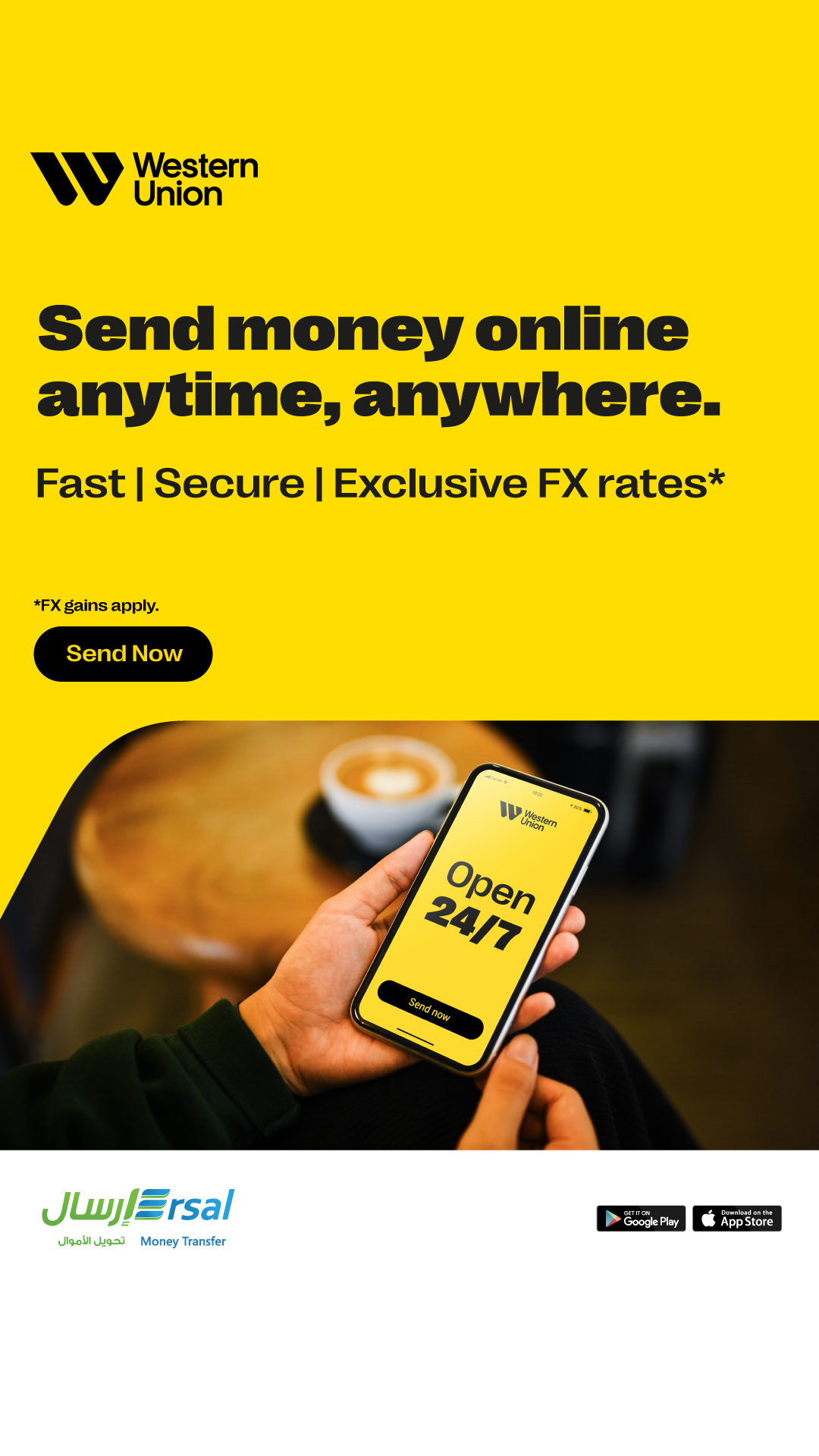 Western Union Facebook ad