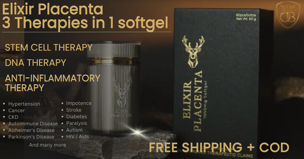 Elixir Placenta - Stem Cell Therapy by Mae Amboy Facebook ad: BUY 7, GET 2 BOTTLES FREE