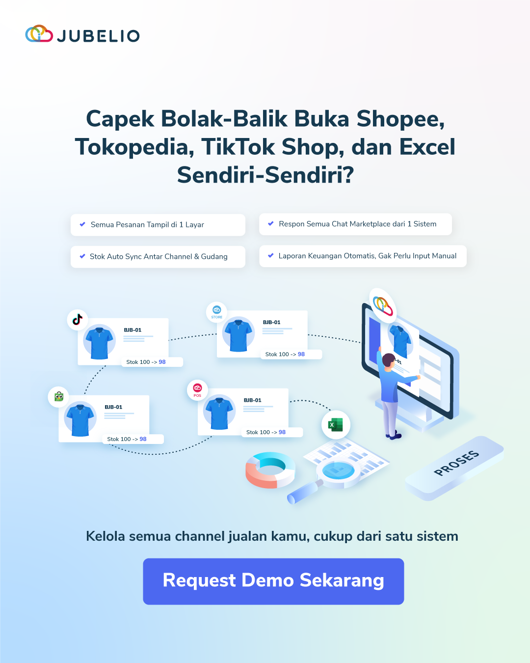 Jubelio Facebook ad