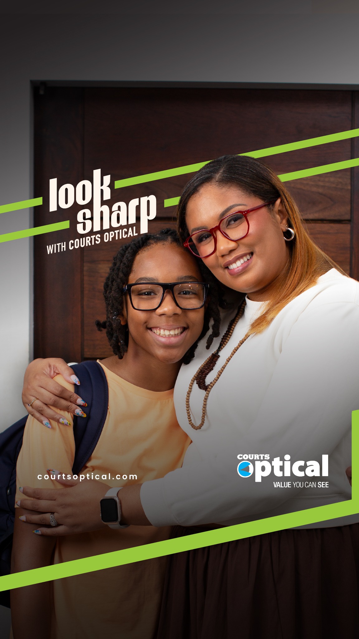 Courts Optical Belize Facebook ad: Pay us later!