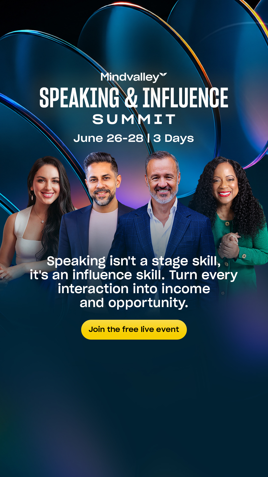 Mindvalley Facebook ad from Jun 12, 2026