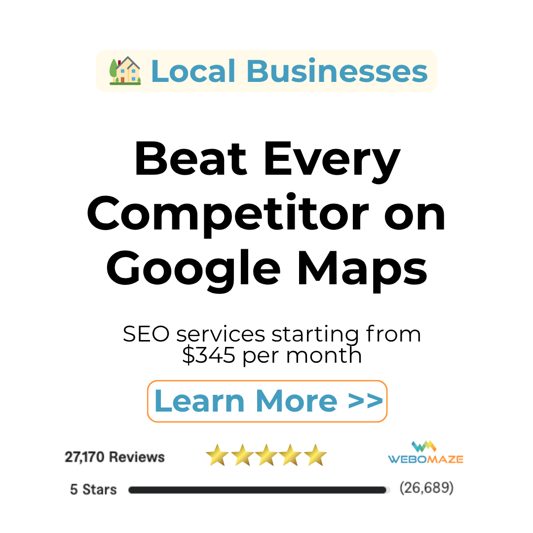 Webomaze Pty Ltd Facebook ad