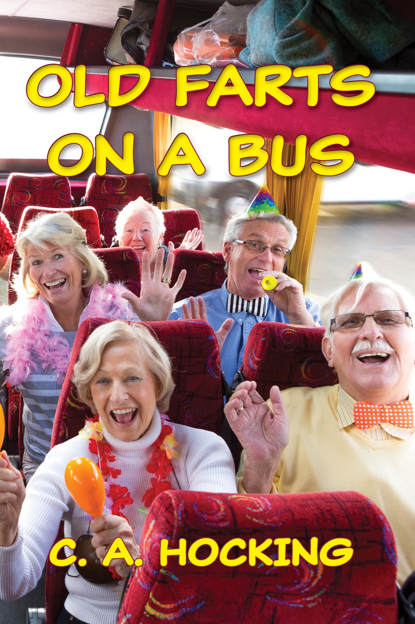 C. A. HOCKING Facebook ad: OLD FARTS ON A BUS