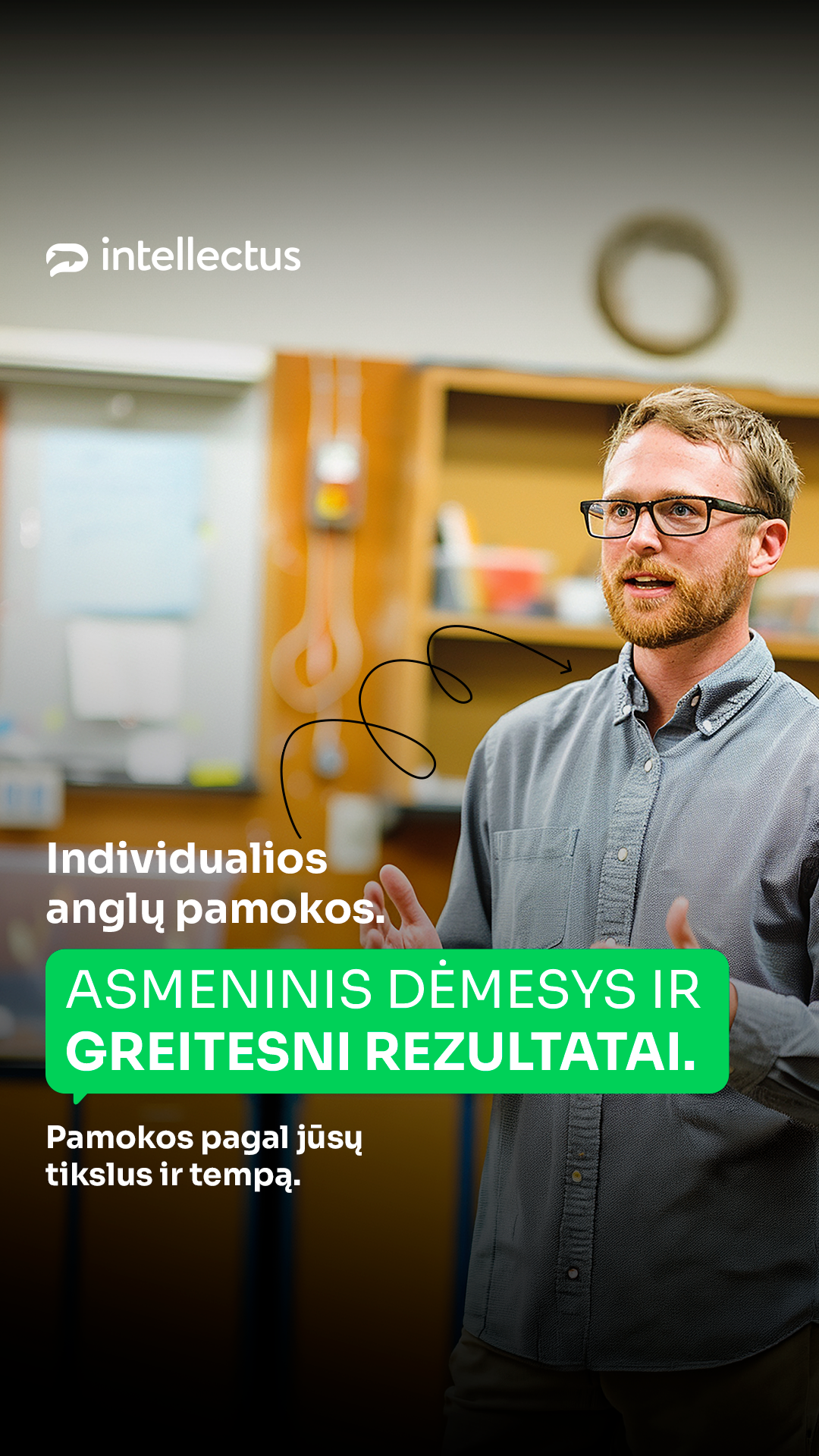 Anglų kalbos mokykla „Intellectus“ Facebook ad