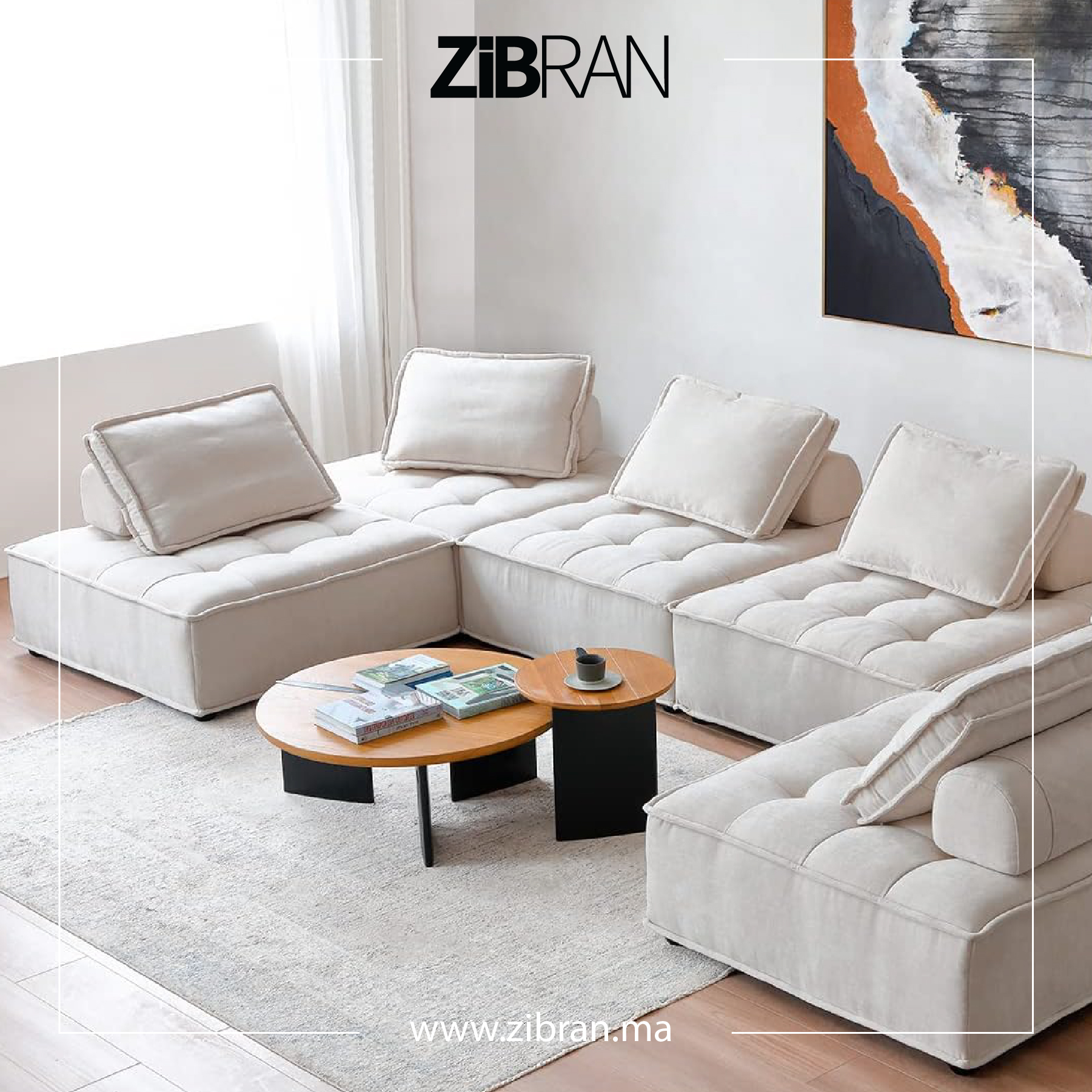 Zibran Facebook ad: Les canapés vous offrent la possibilité de les…