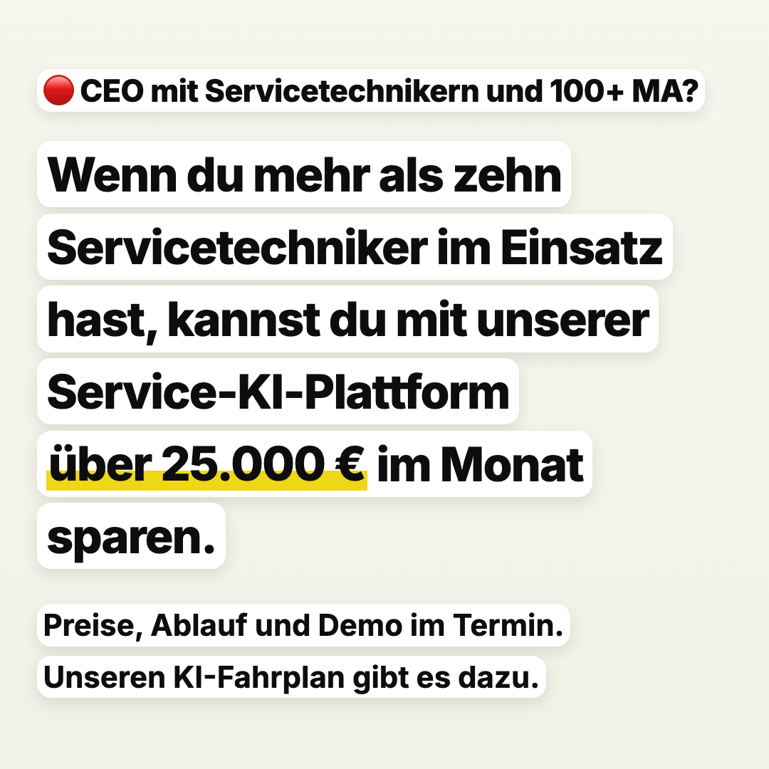 Vusyon Facebook ad: Kostenersparnis im Service