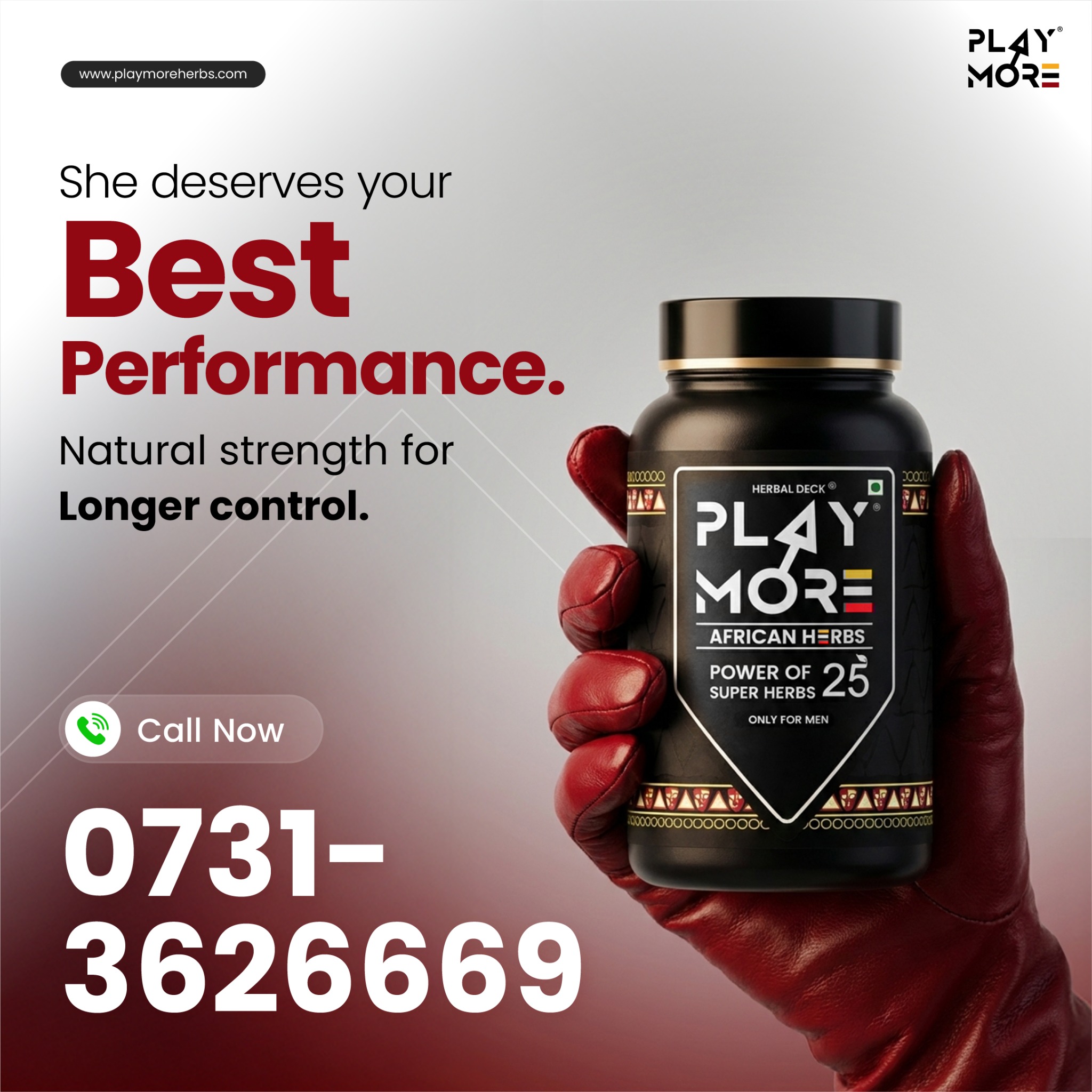 Play Mor 1.2 Facebook ad: Trusted by 5 Lakh+ Indian Men.