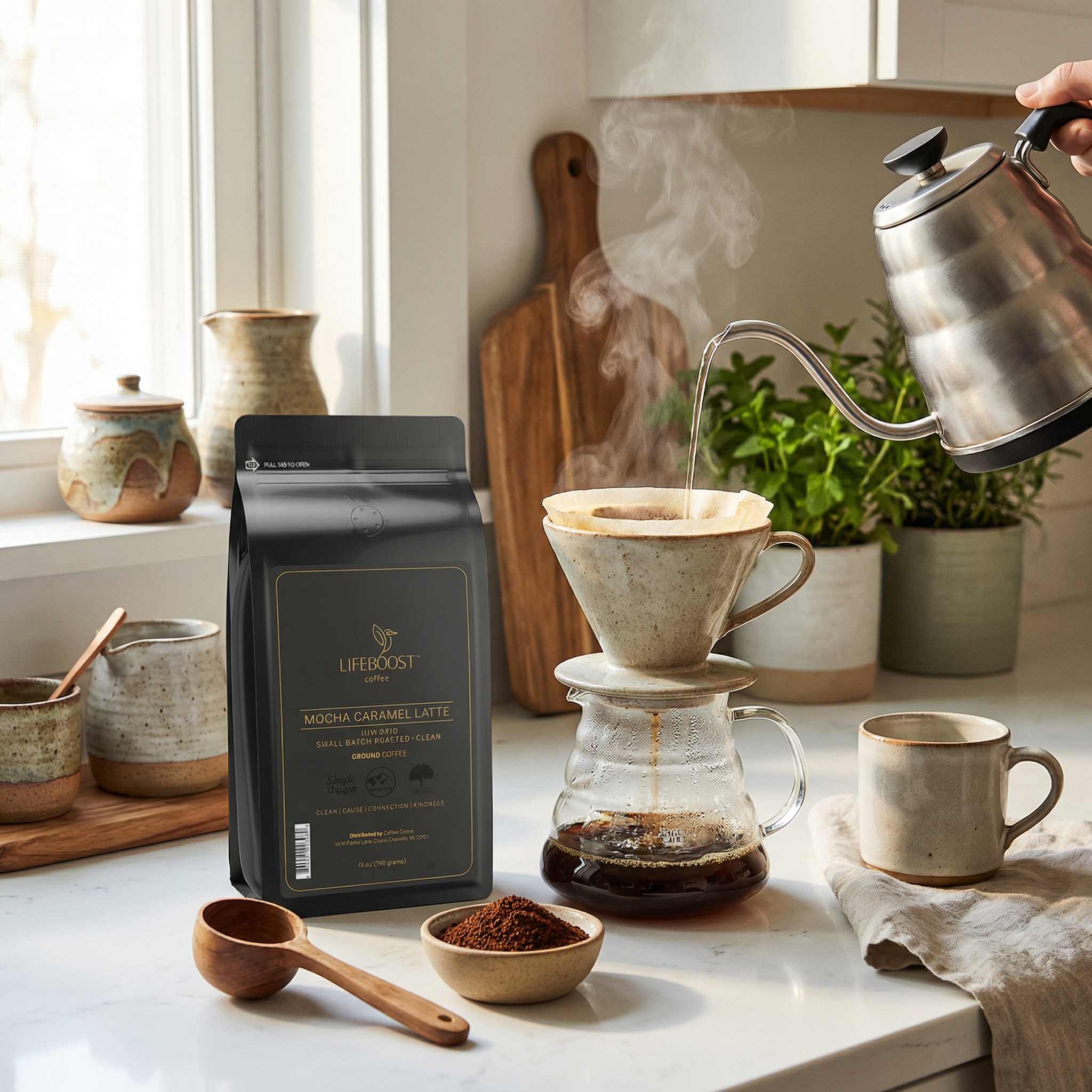Lifeboost Coffee Facebook ad