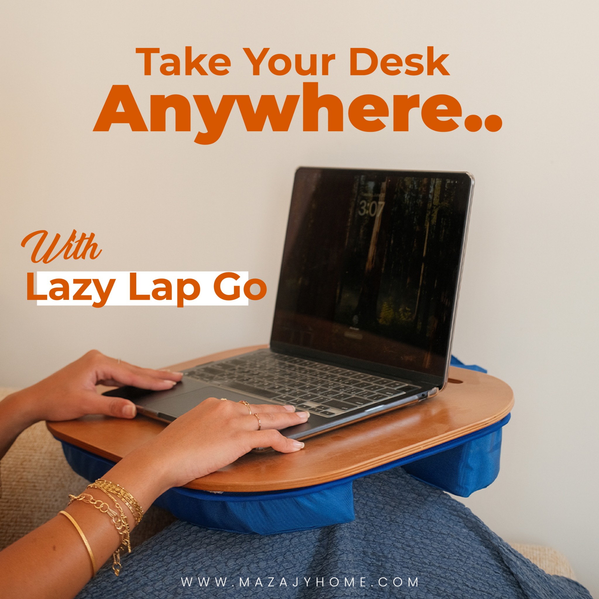 Mazajy.home Facebook ad: Work anywhere, comfortably.