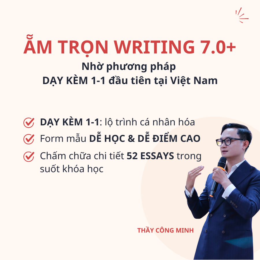 Minh IELTS Writing Facebook ad