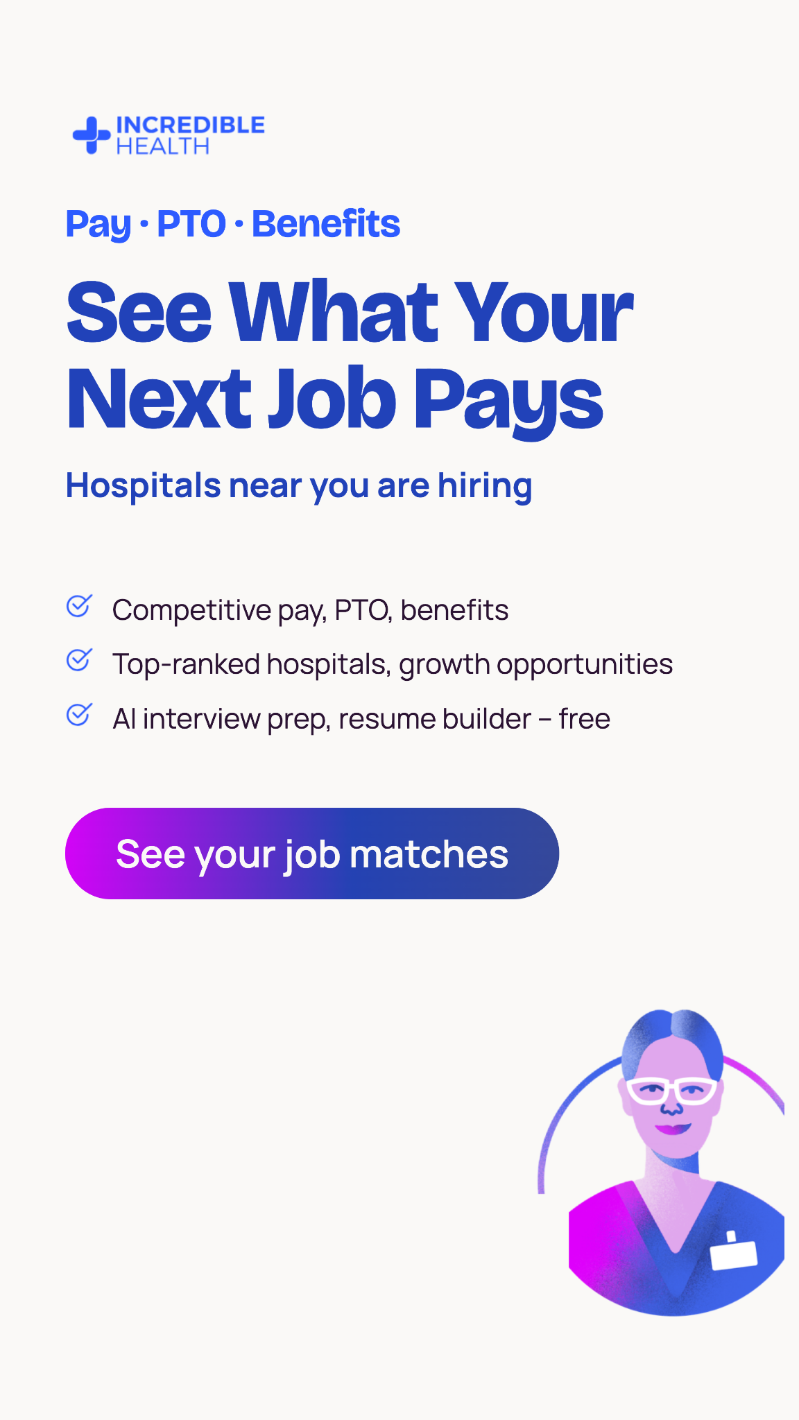 Incredible Health Facebook ad: See Your New Matches