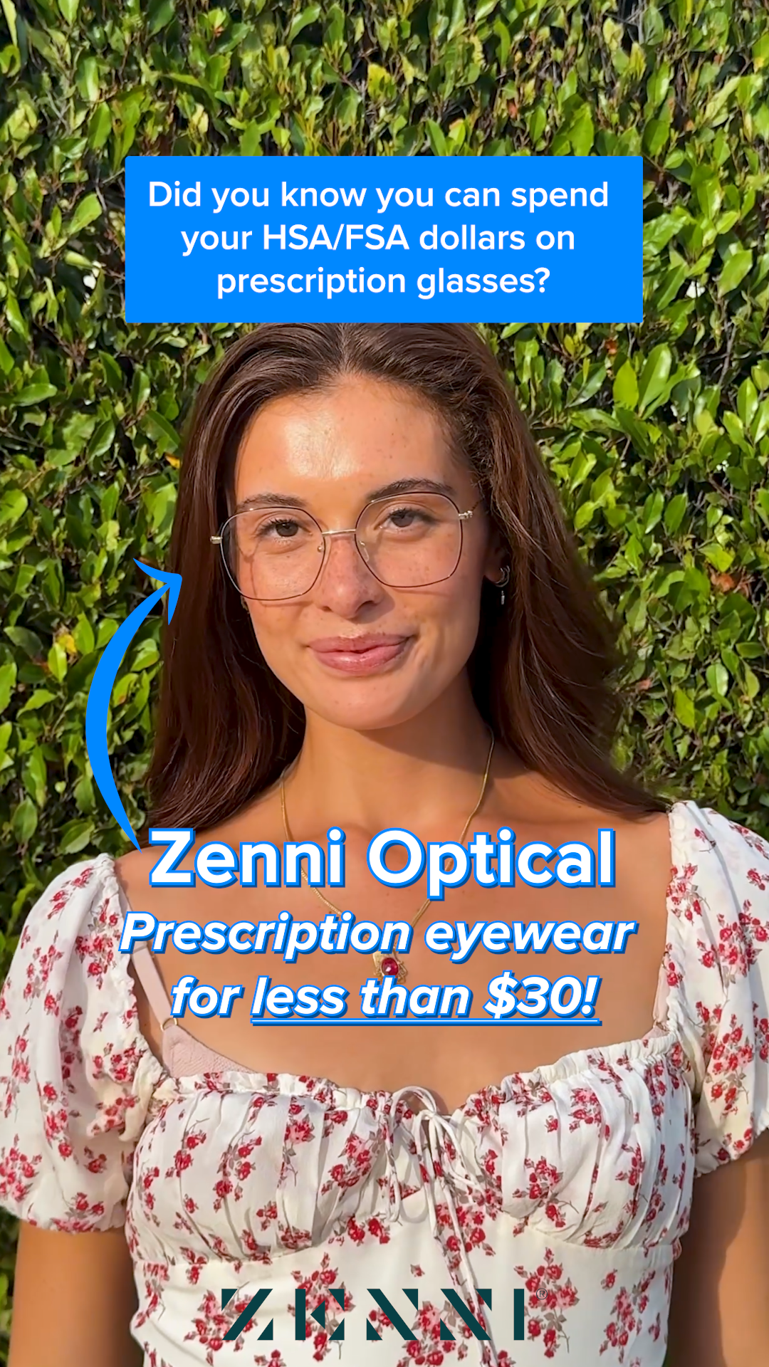 Zenni Optical Facebook ad