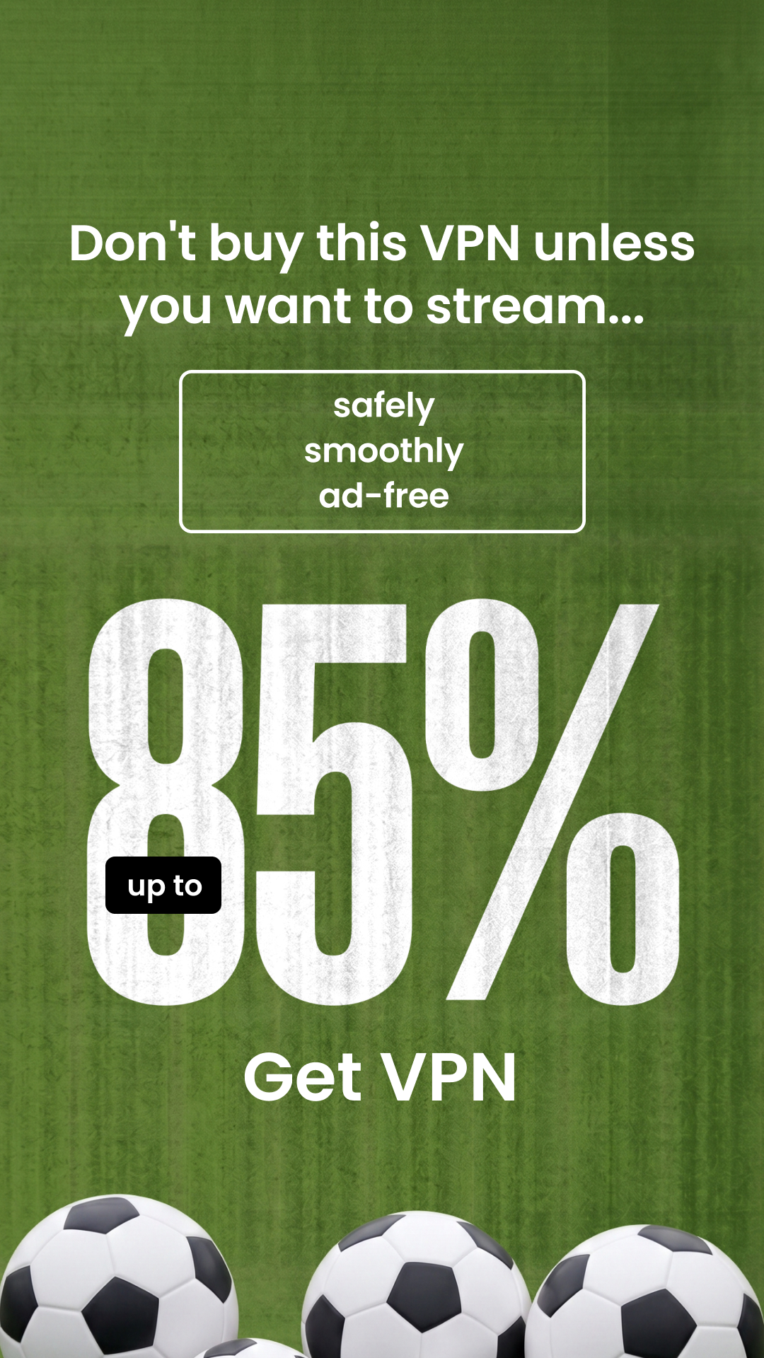 Surfshark Facebook ad: Surfshark up to 85% off + 3 months extra