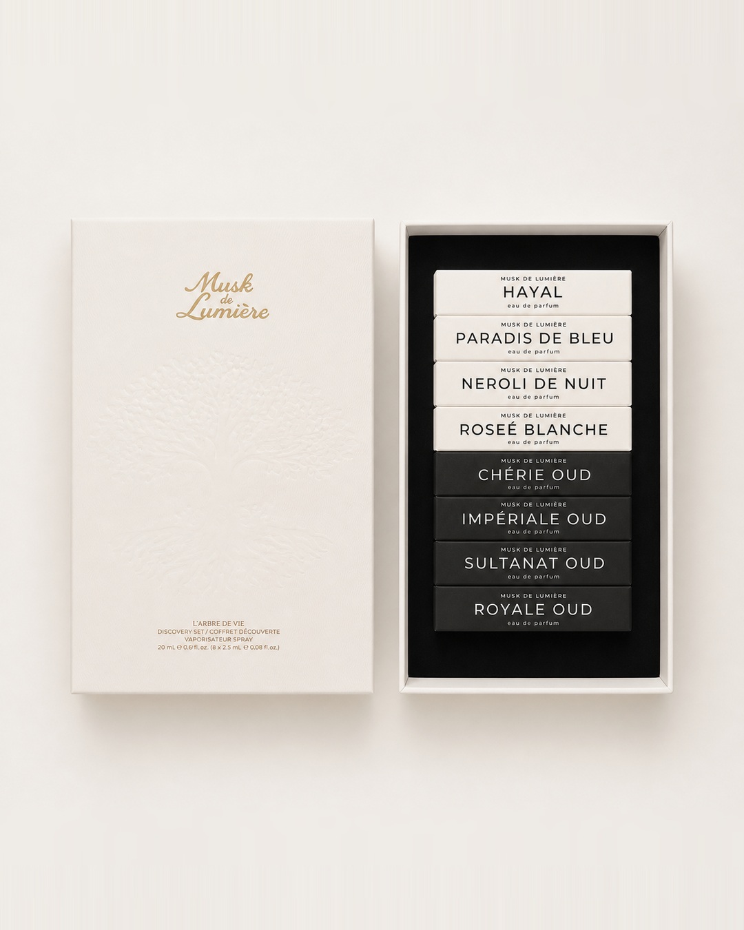 Musk de Lumiere Facebook ad: Open the box, and the collection begins to…