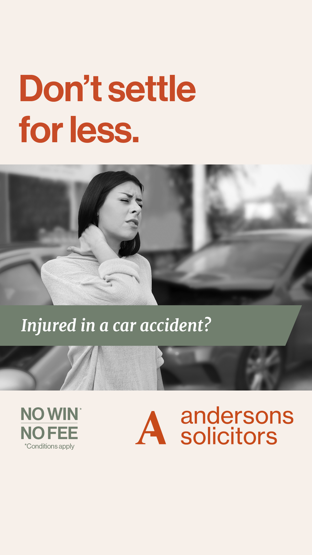 Andersons Solicitors Facebook ad from Feb 19, 2026