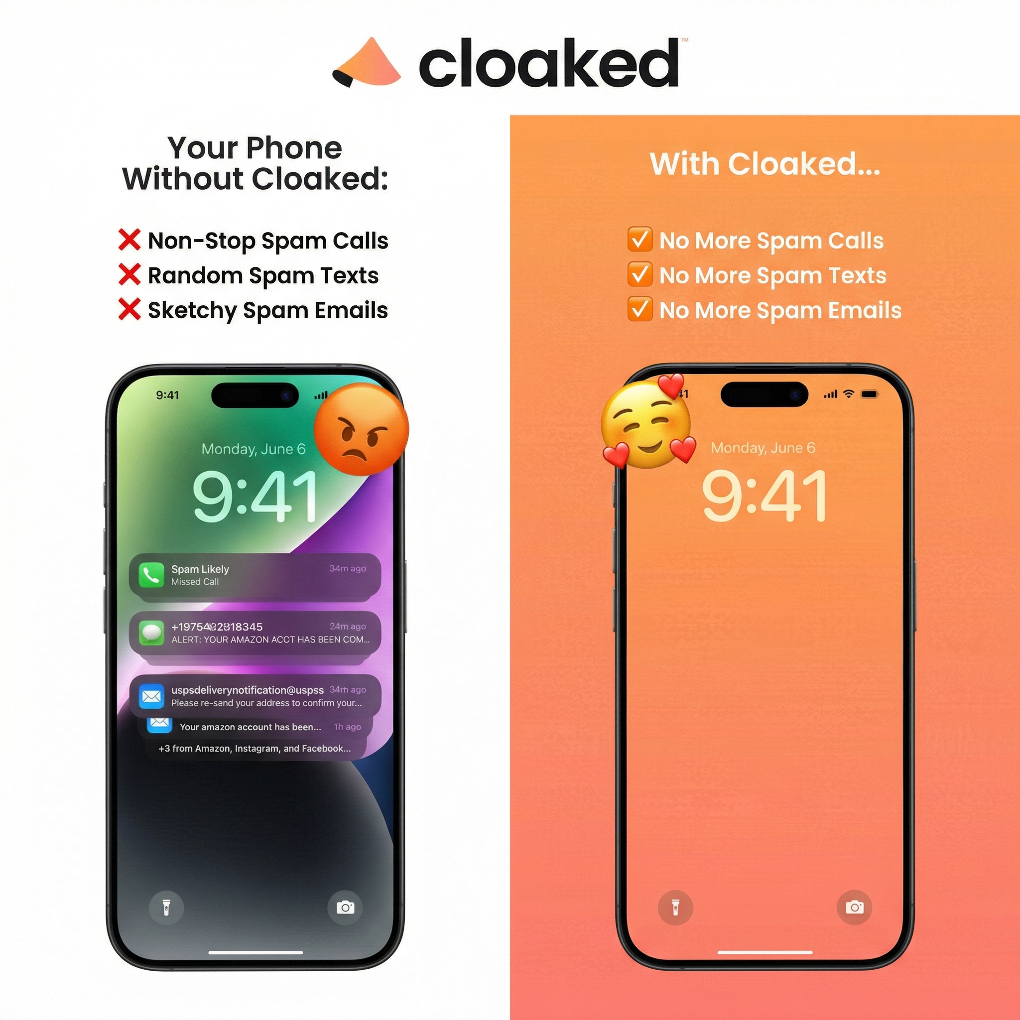 Cloaked Inc. Facebook ad