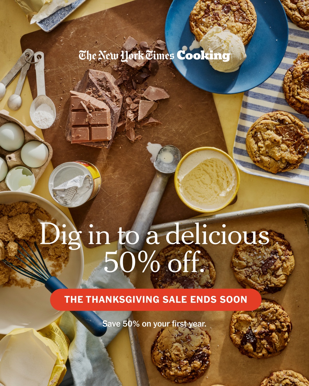 NYT Cooking Facebook ad