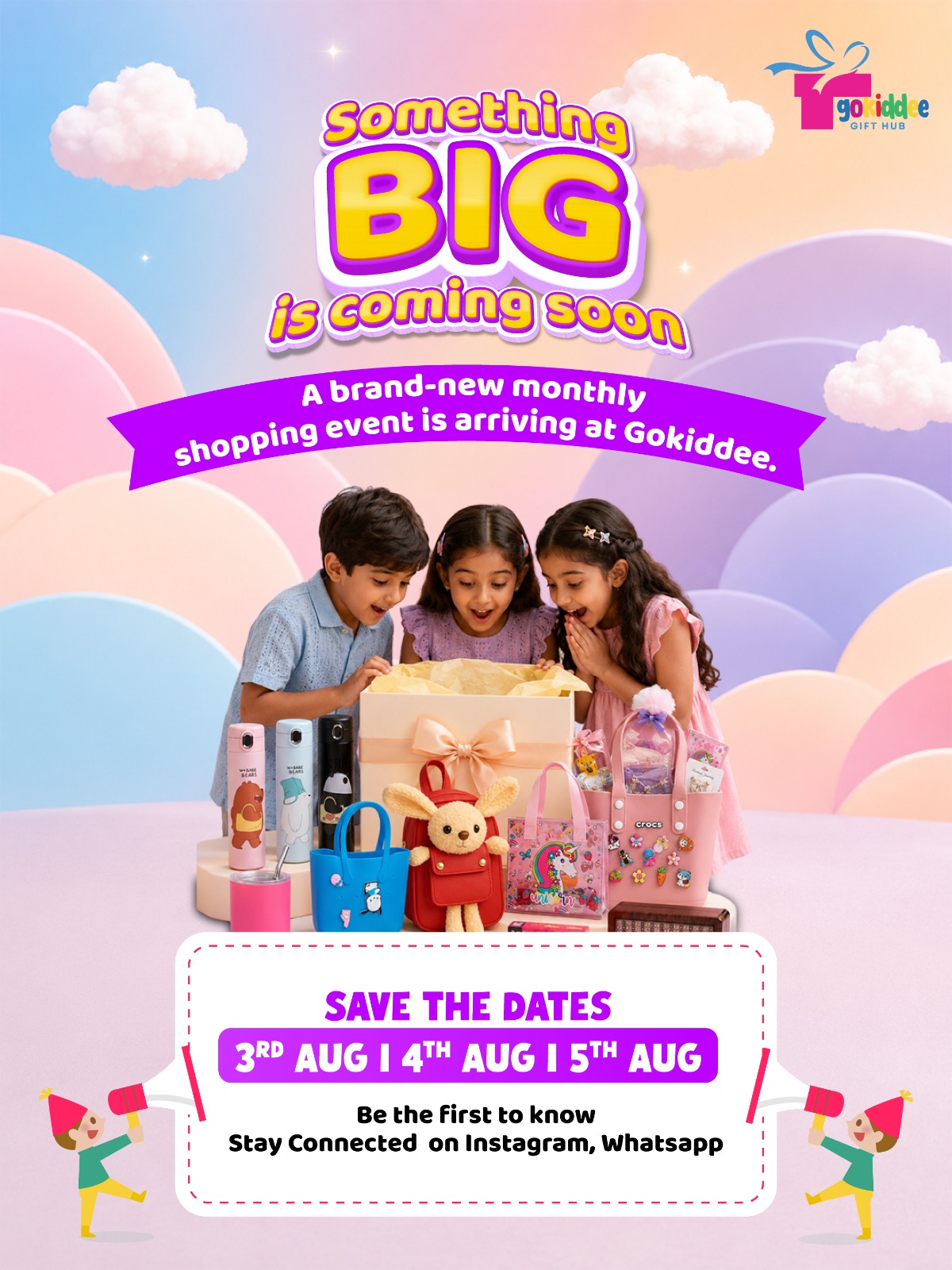 Gokiddeegifthub Facebook ad: Moms, finding return gifts that kids genuinely love…