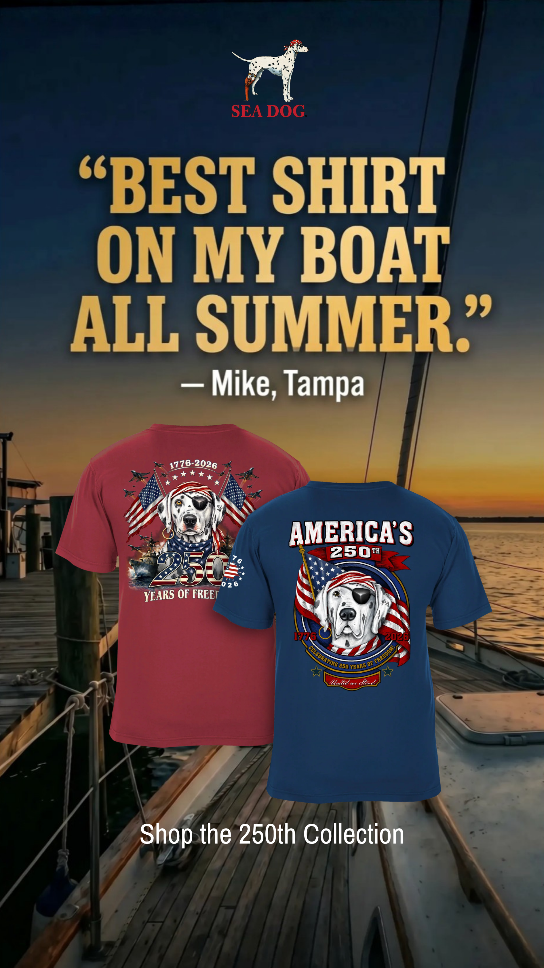 Sea Dog T-Shirts Facebook ad