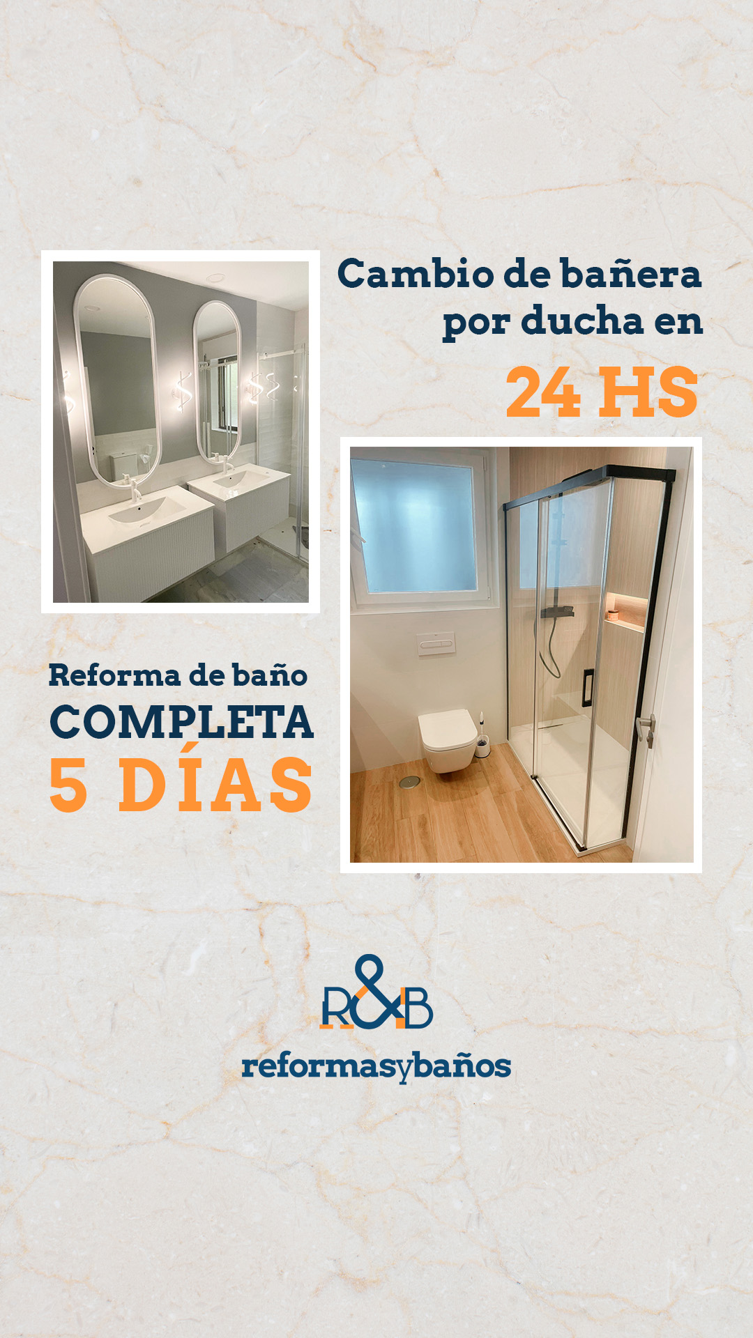 Reformas y Baños Facebook ad from Nov 25, 2025