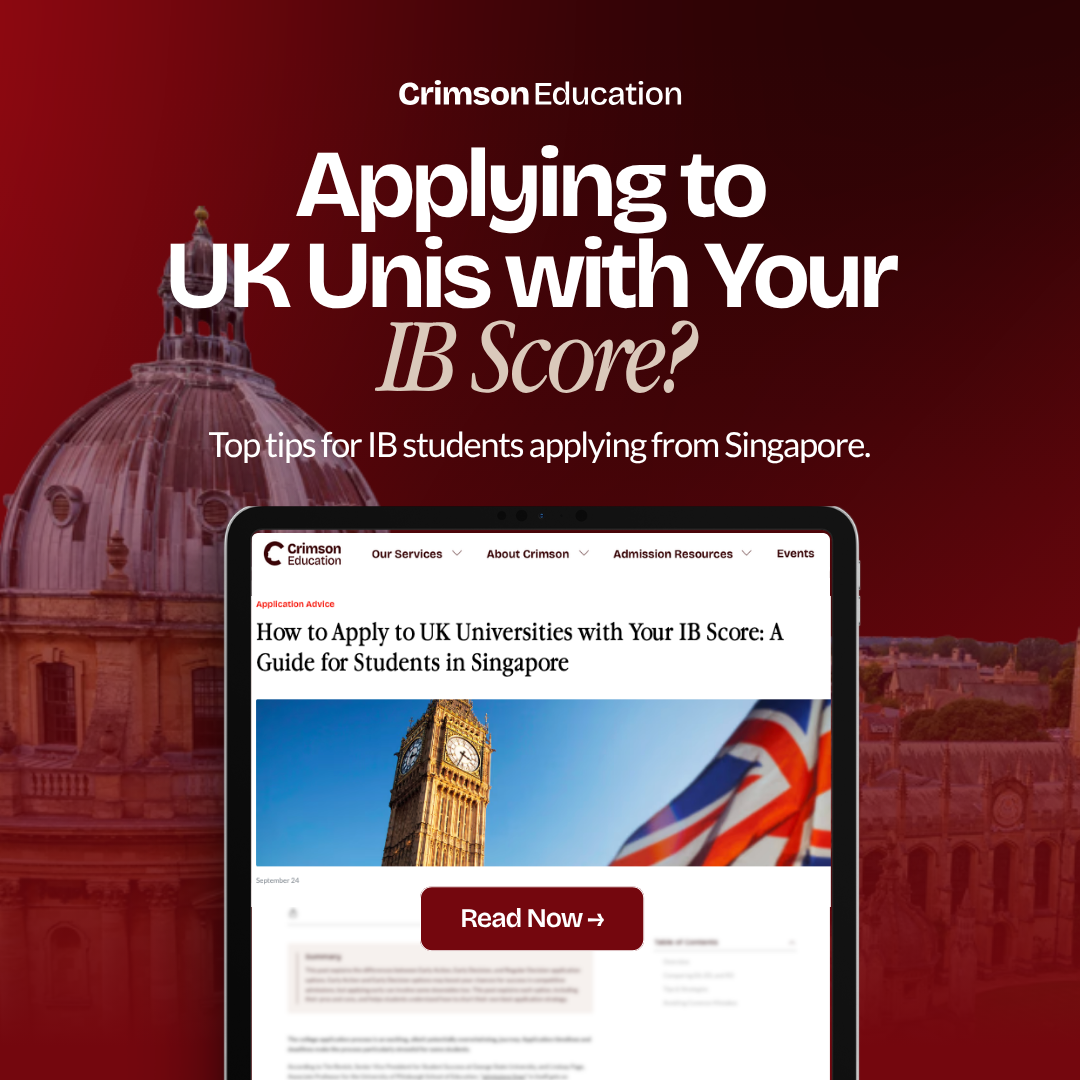 Crimson Education Facebook ad