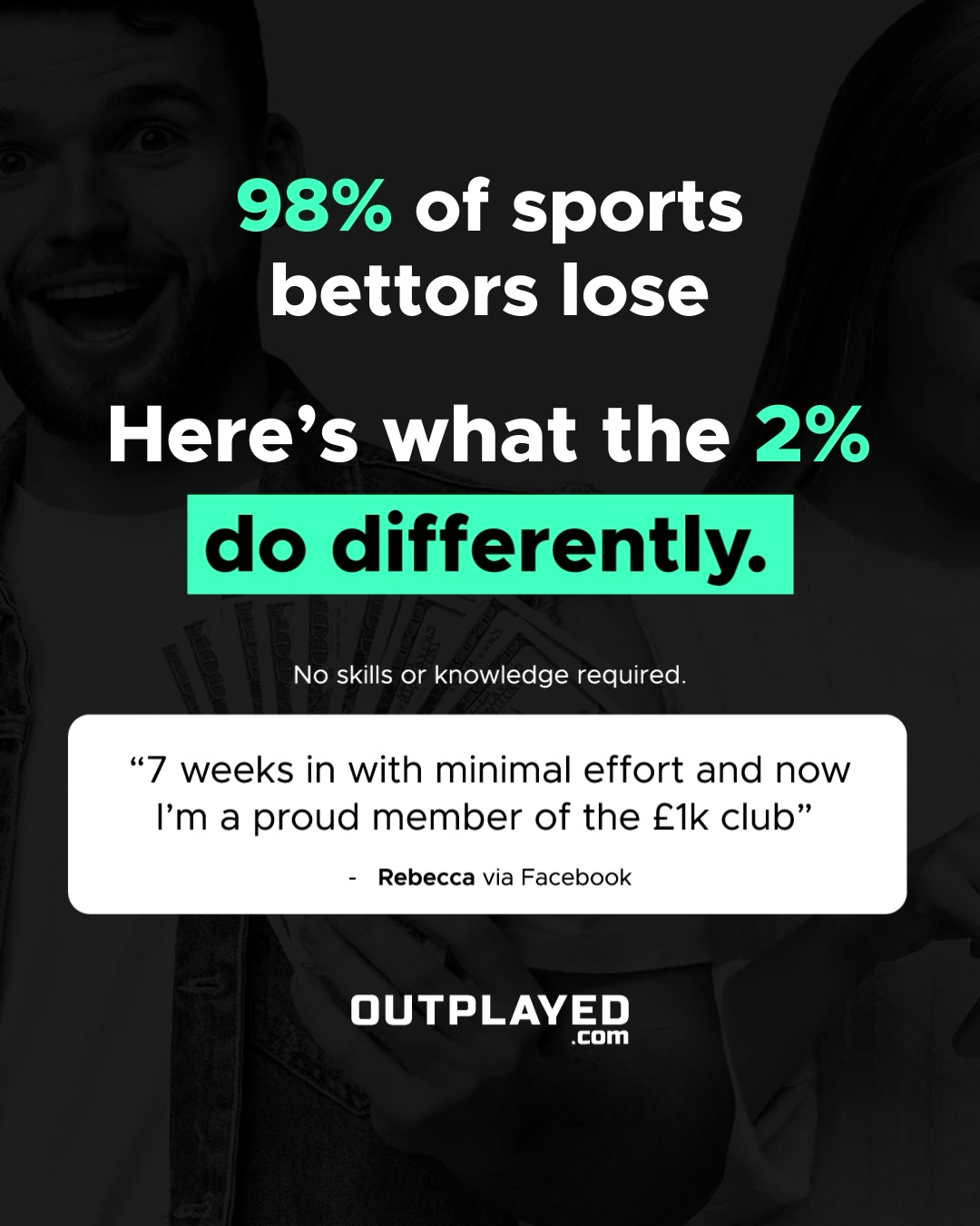 OUTPLAYED.com Facebook ad