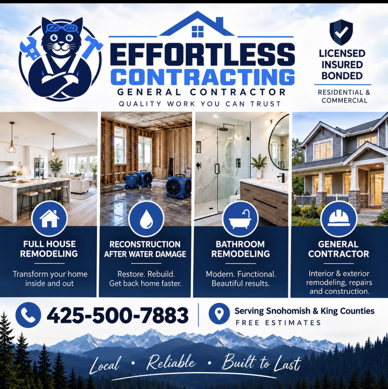 Effortless Contracting Facebook ad: Effortless Contracting is a DBA of Effortless Repairs…