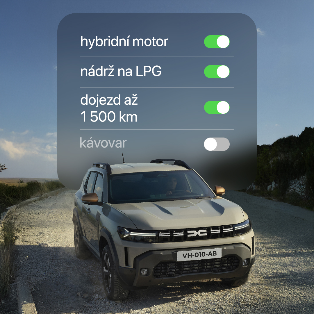 Dacia Facebook ad: G 150 má vše, jen nechtějte cappuccino.